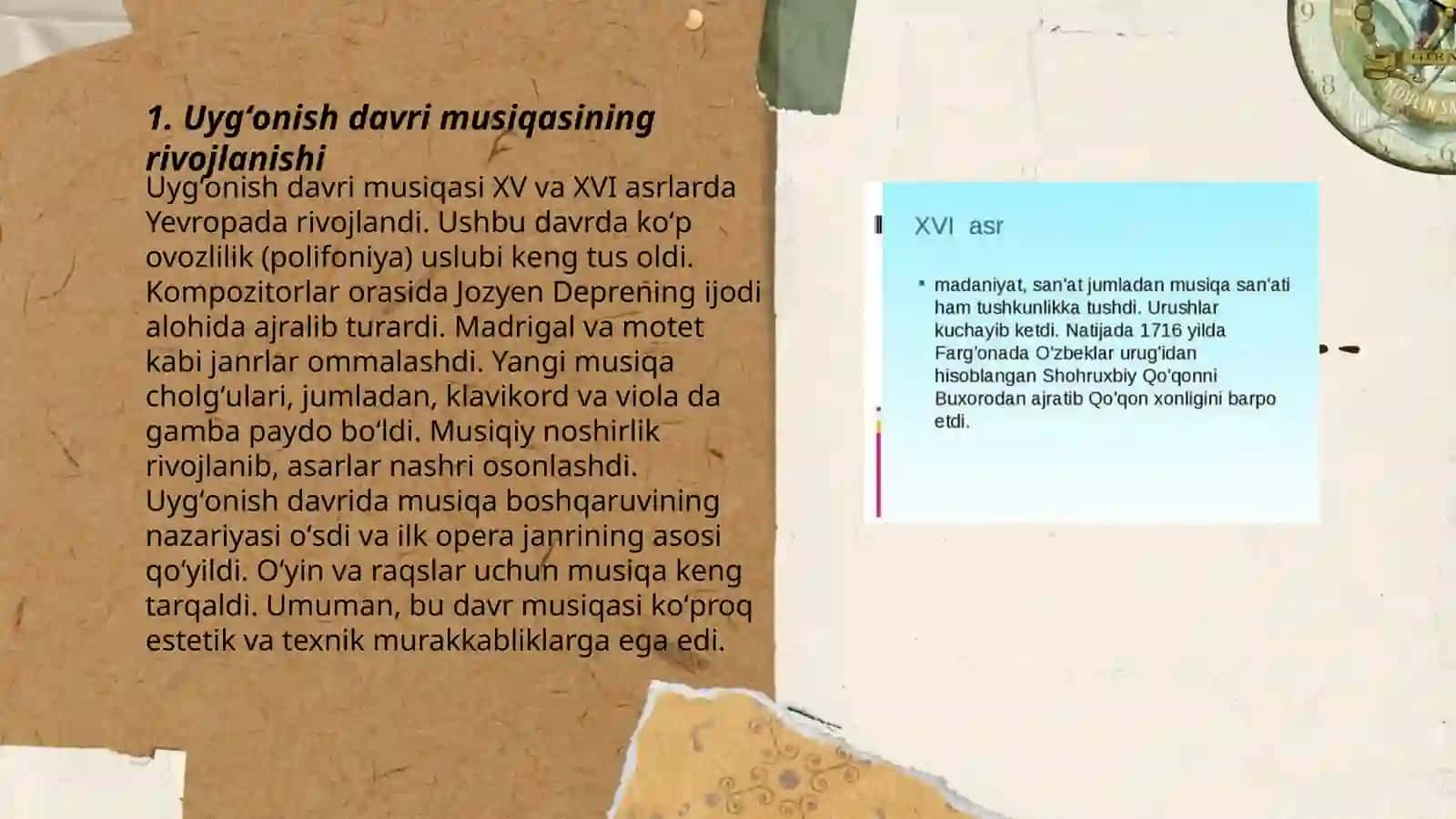 Uygʻonish davri musiqa san’ati 3