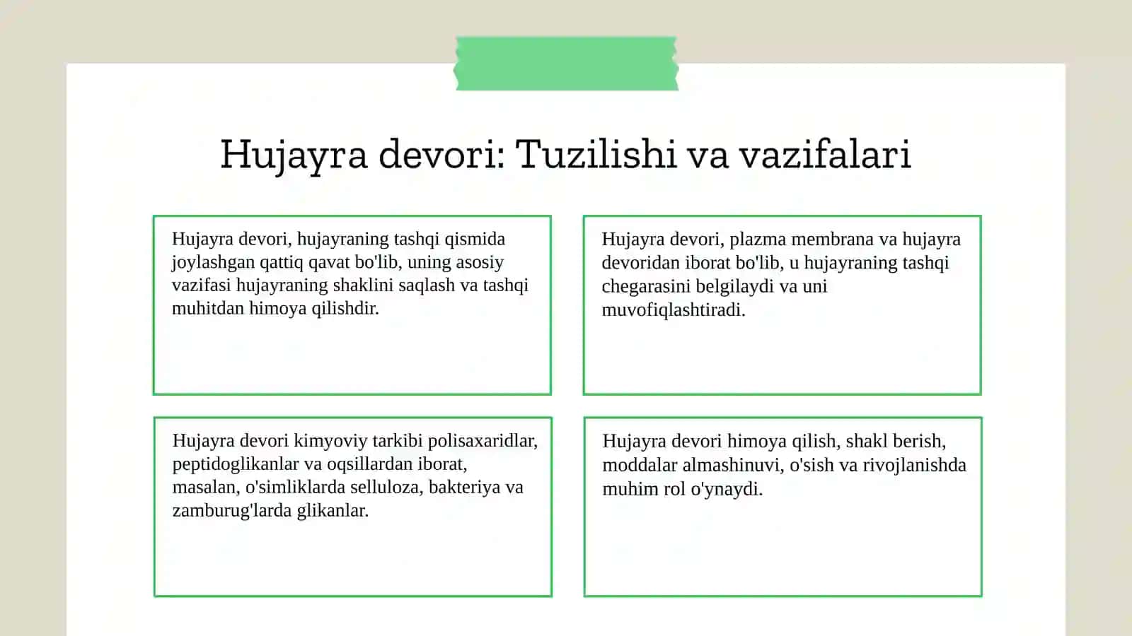 Òsimlik hujayrasining tuzilishi 3