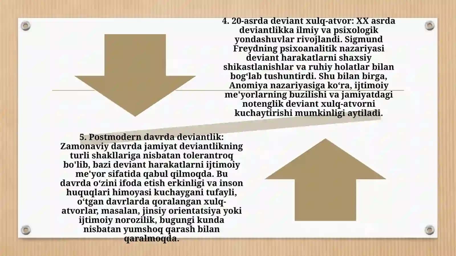 Deviant xulq atvor sabablari va deviant xulq atvorga bo’lgan asosiy yondashuvlar 3