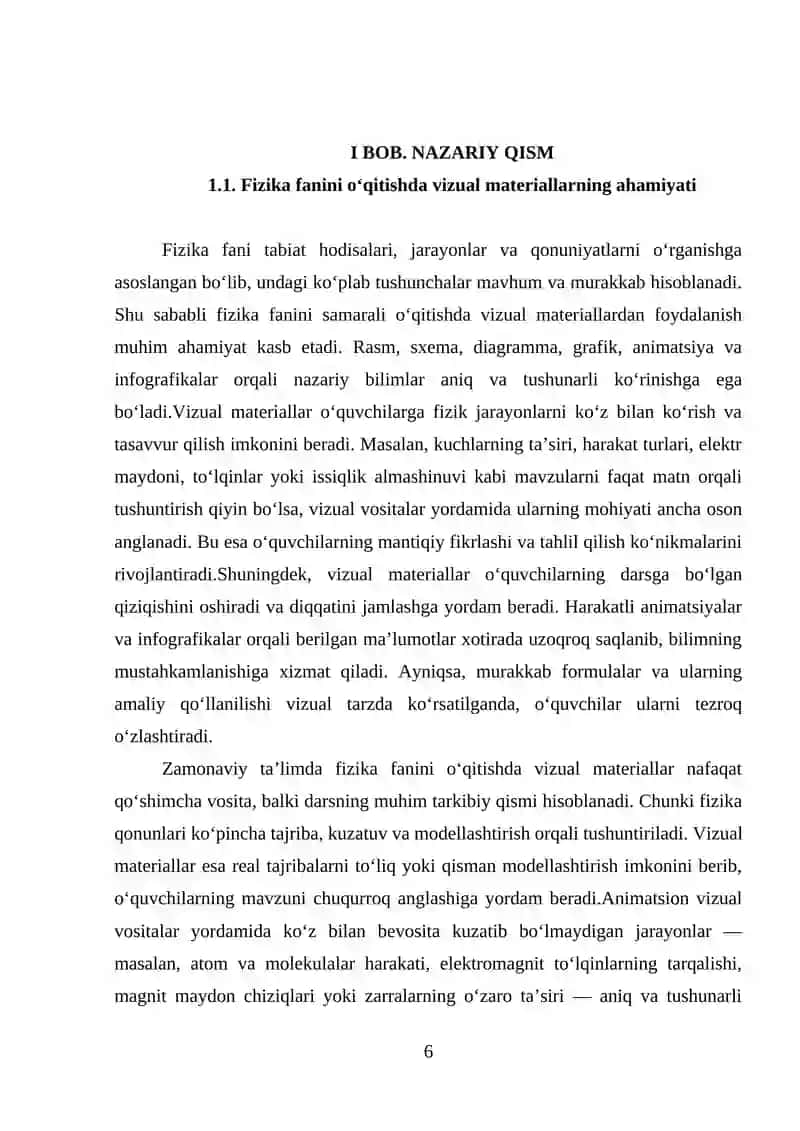 Fizika darsi uchun 3
