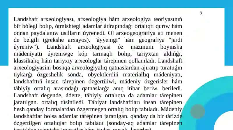 Landshaft arxeologiyasinin`tu`rleri 3