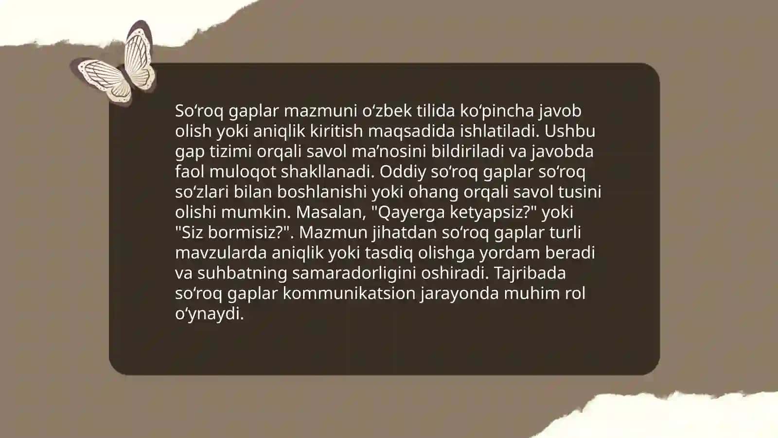 So‘roq gaplar va ularning tahlili 3