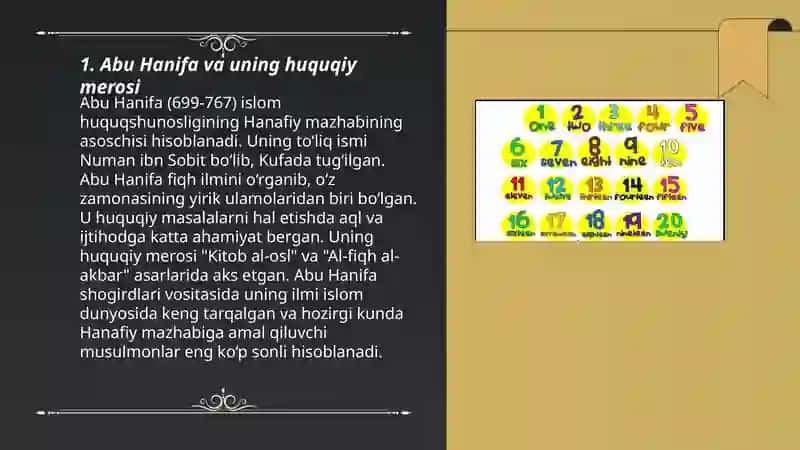 Abu Hanifa va uning huquqiy merosi 3