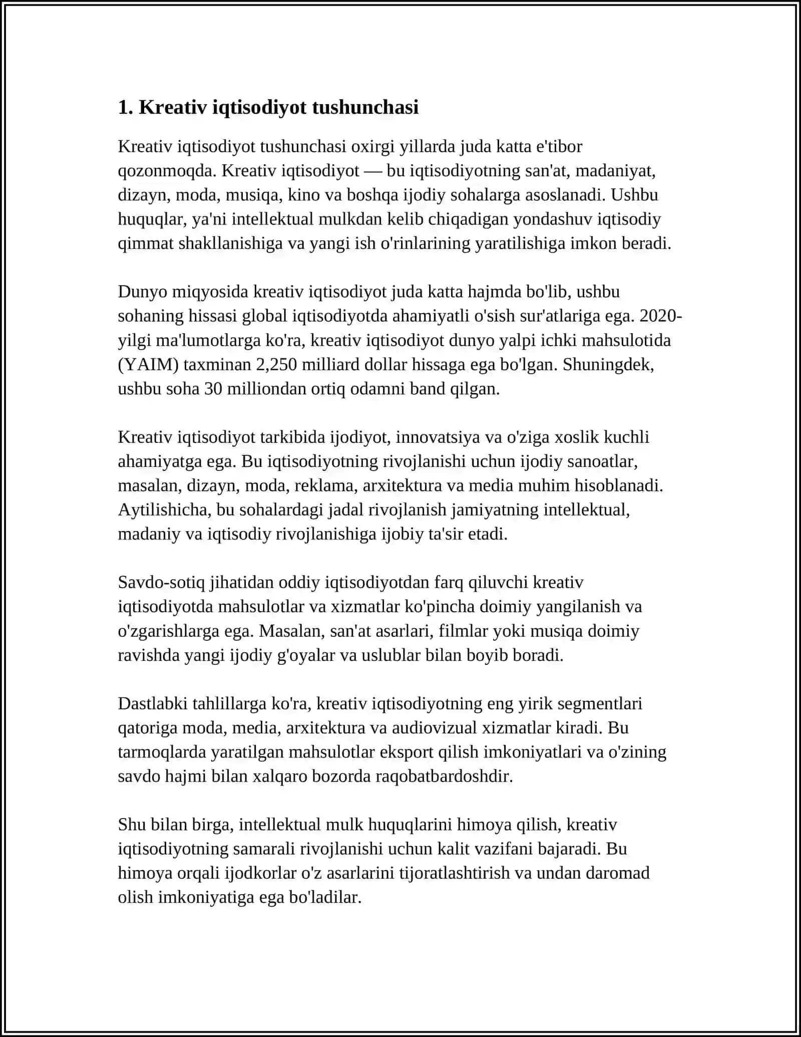 KREATIV IQTISODIYOT 3