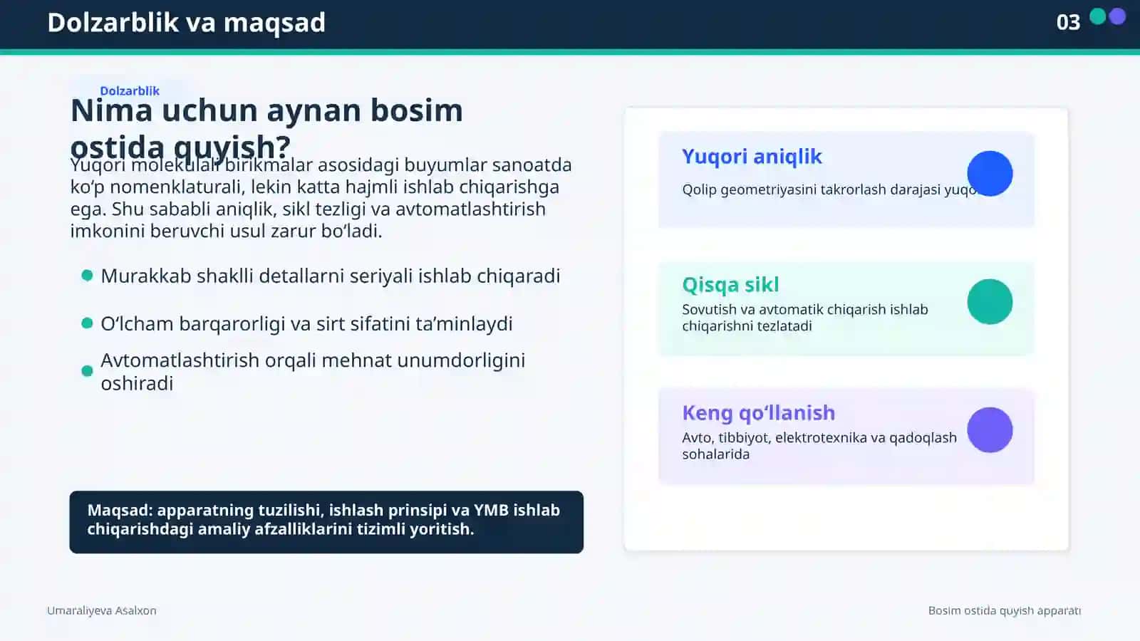 Bosim ostida quyish apparati 3