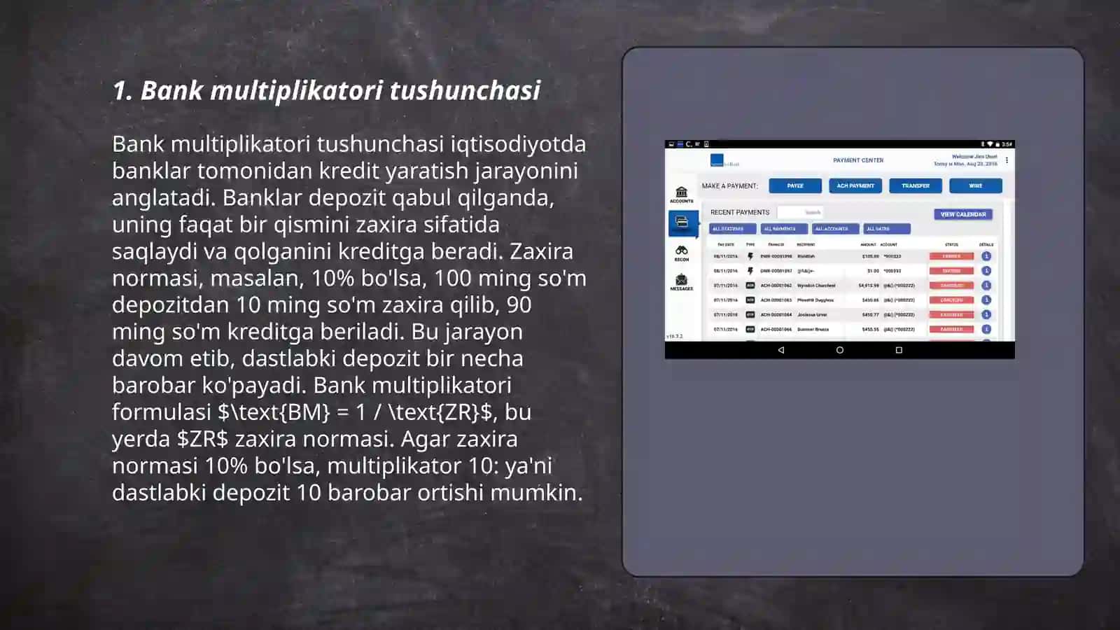 Bank multiplikatori 3