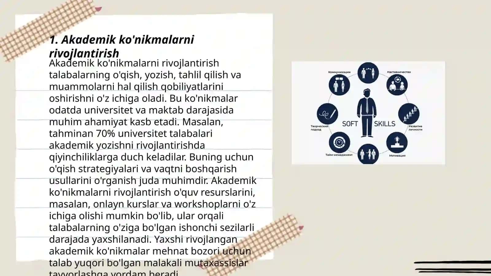 Akademik ko'nikma va kasbiy kompetentlik fanining dolzarbligi 3