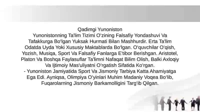 Qadimgi Yunoniston va Rim davlatlari ta'biy va maktab 3