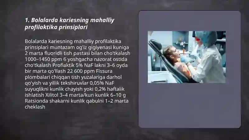 Kariesni Mahalliy Profilaktikasi 3