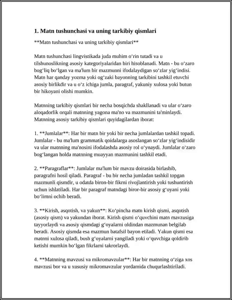 MATN VA UNING TARKIBIY QISMLARI HAQIDA MA'LUMOT 3
