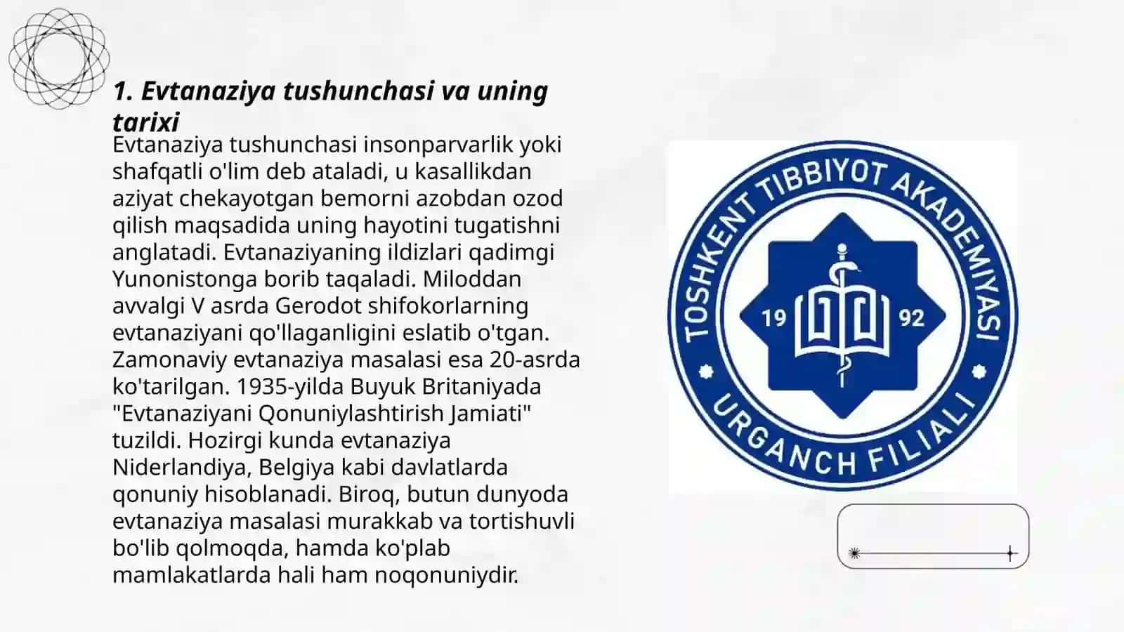 Evtanaziya muammolari 3