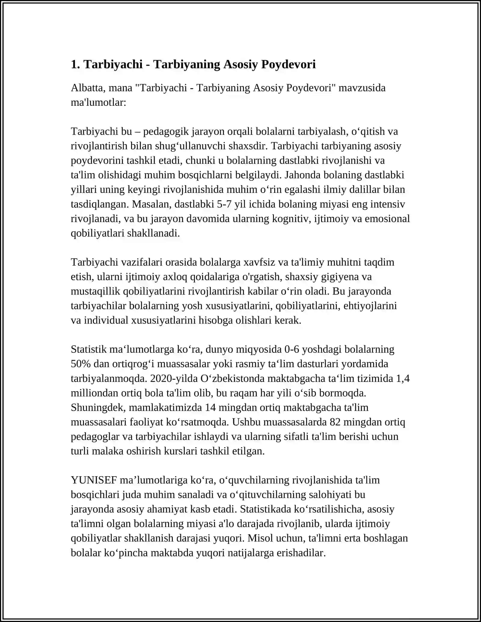 TARBIYACHI VA UNING JAMIYATDA TUTGAN O'RNI 3