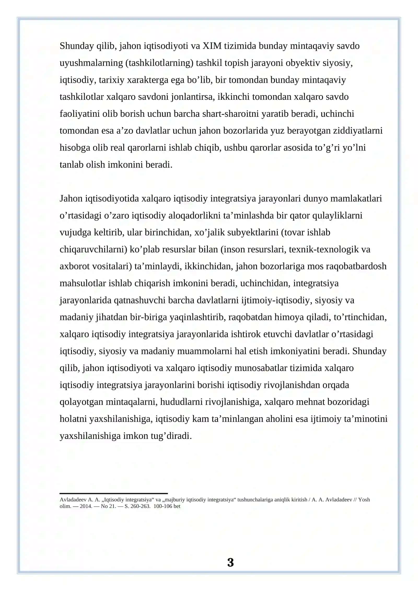 Xalqaro iqtisodiy munosabatlarning predmeti 3