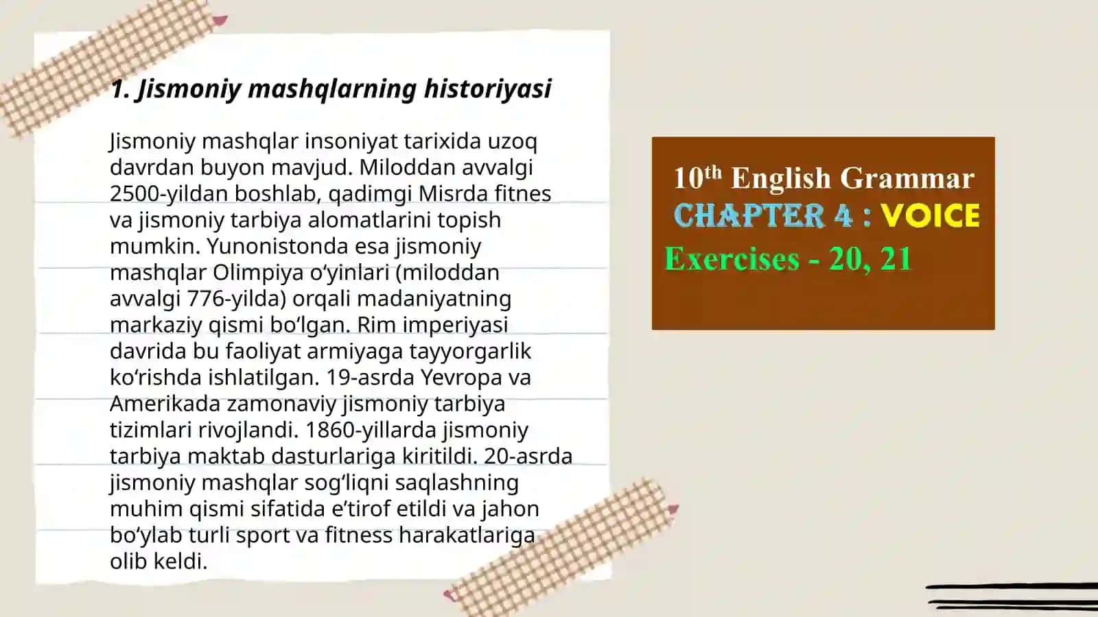 Jismoniy mashqlarning historiyasi 3