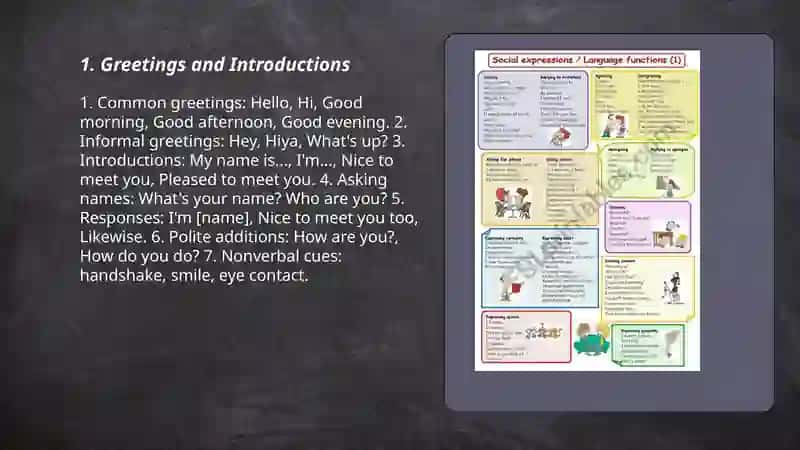 Social exspession in English 3