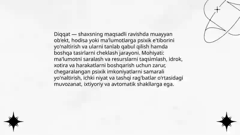 Diqqat haqida tushuncha 3