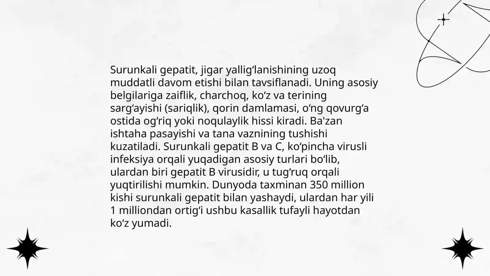 Surunkali gepatit jigar serozi ot toshi kasalligi 3