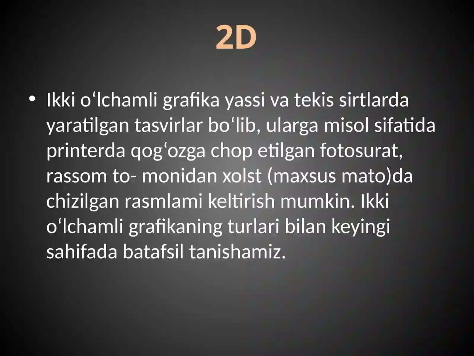 IKKIVA UCHO‘LCHAMLIK OM PYUTERGRAFIKASI TURLARI 3