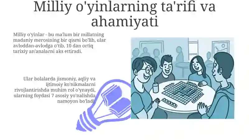O'rtayosh bolalar uchun milliy va harakatli o'yinlar 3