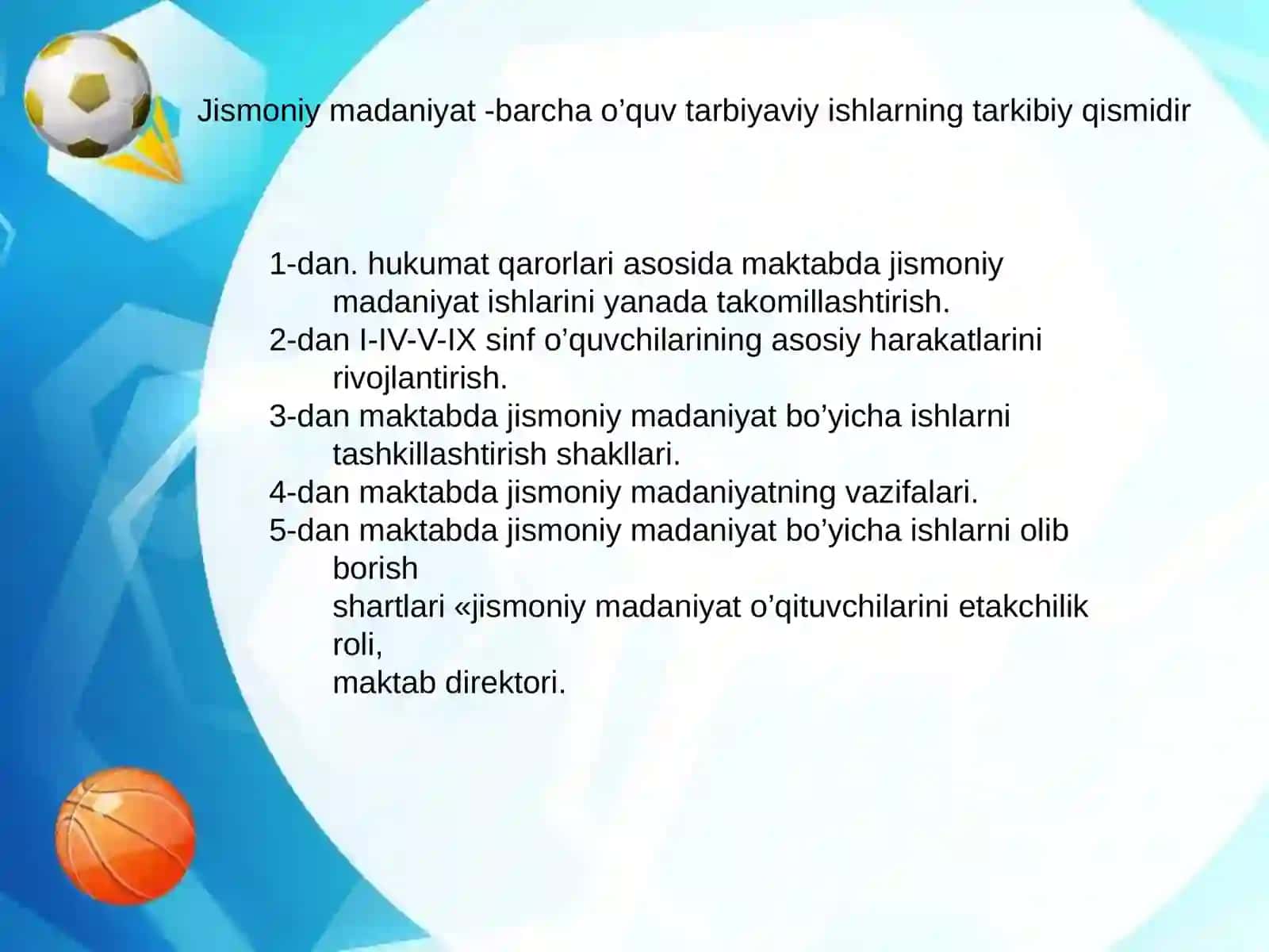 Maktab jismoniy tarbiya o'quv fanining mazmuni 3