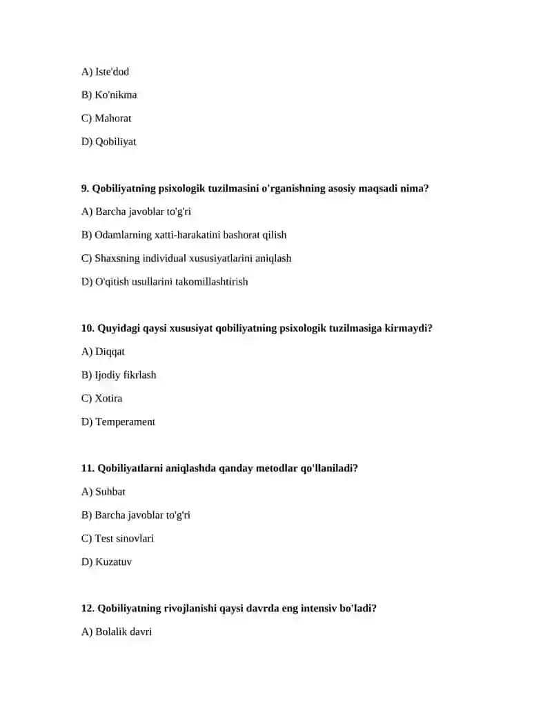Qobilyatlarning psixalogik strukturasi 3