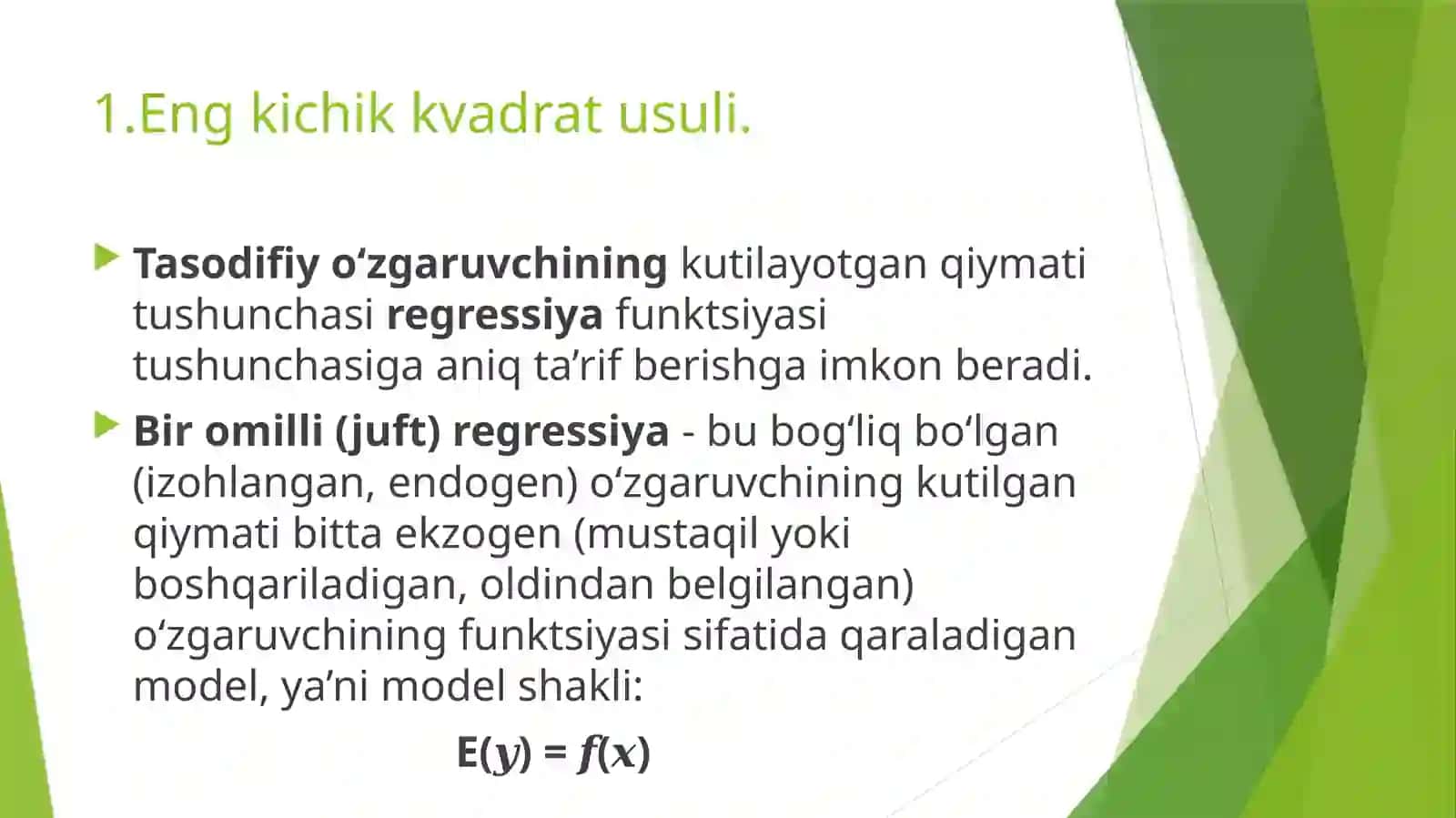 Amaliy ekonometrika 3