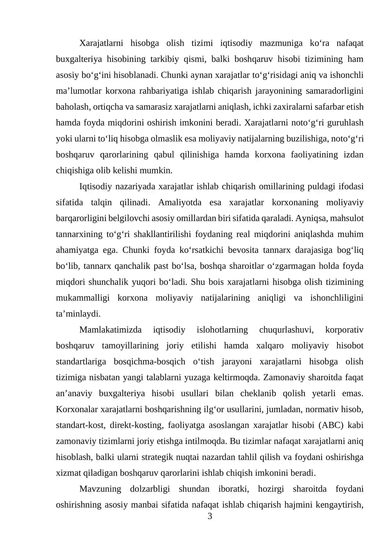 Xarajatlarni Hisobga Olish Tizimi 3
