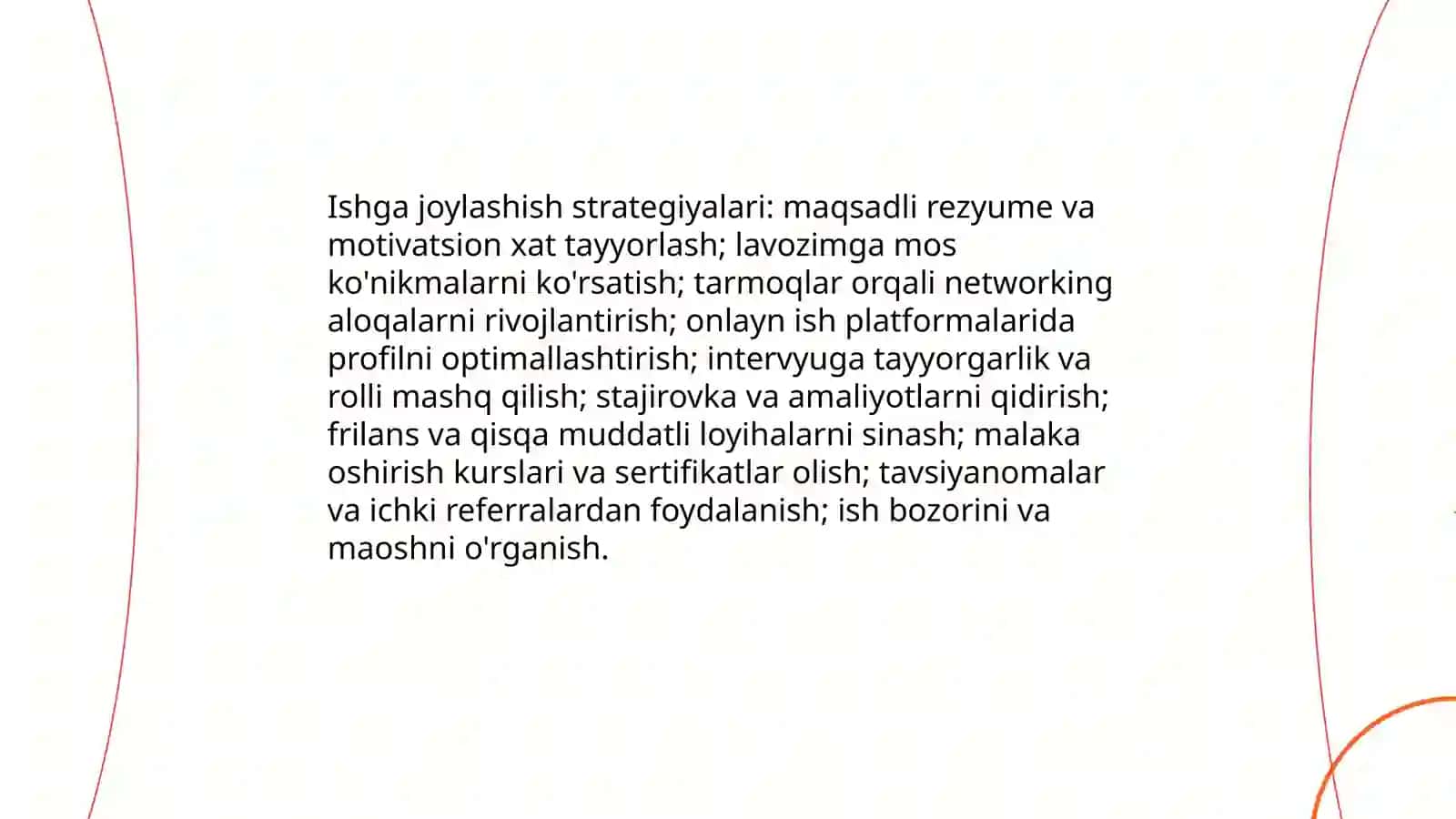 Ishga joylashish strategiyalari 3