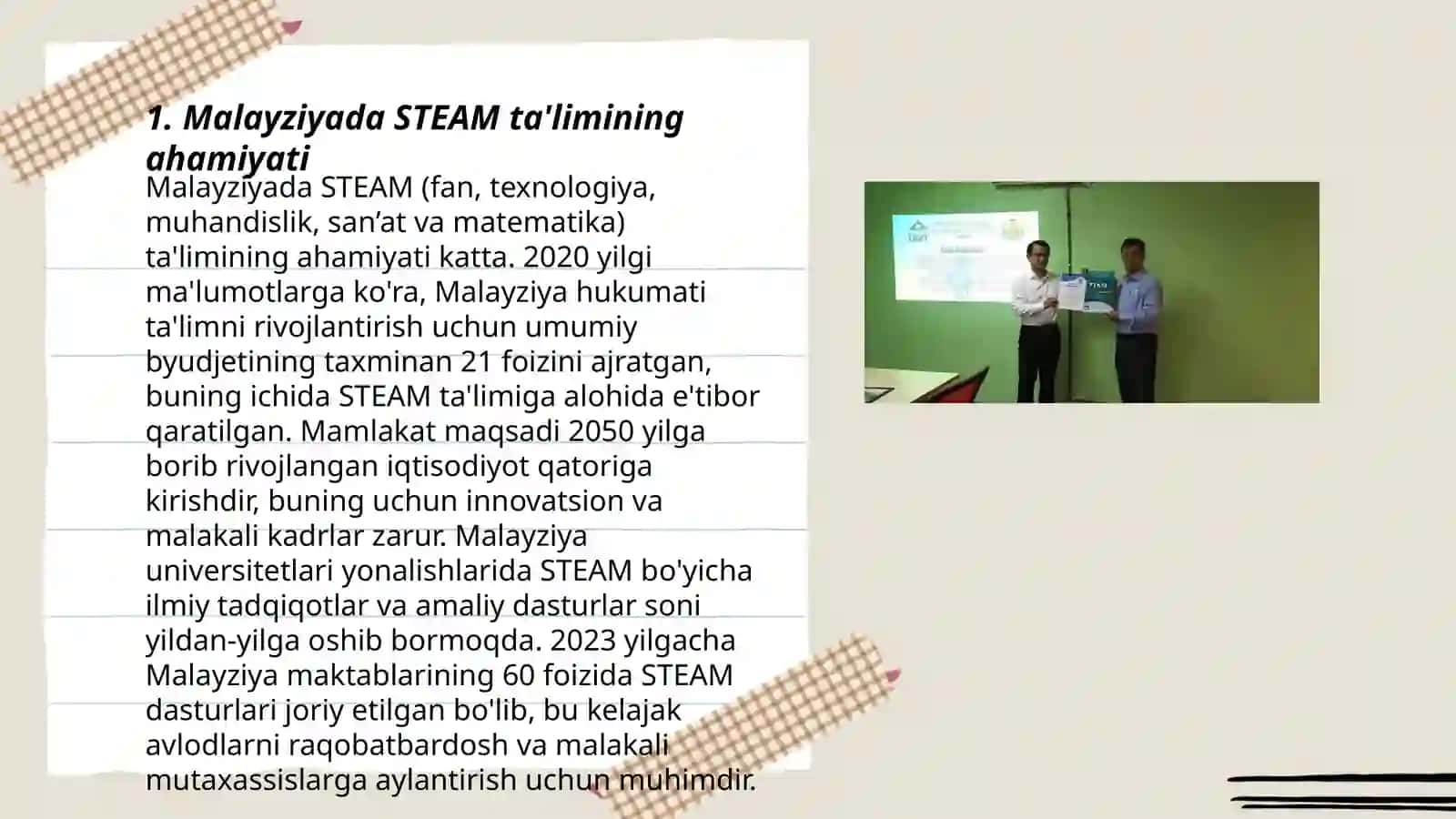 Malayziyada STEAM ta'lim tizimi haqida 3