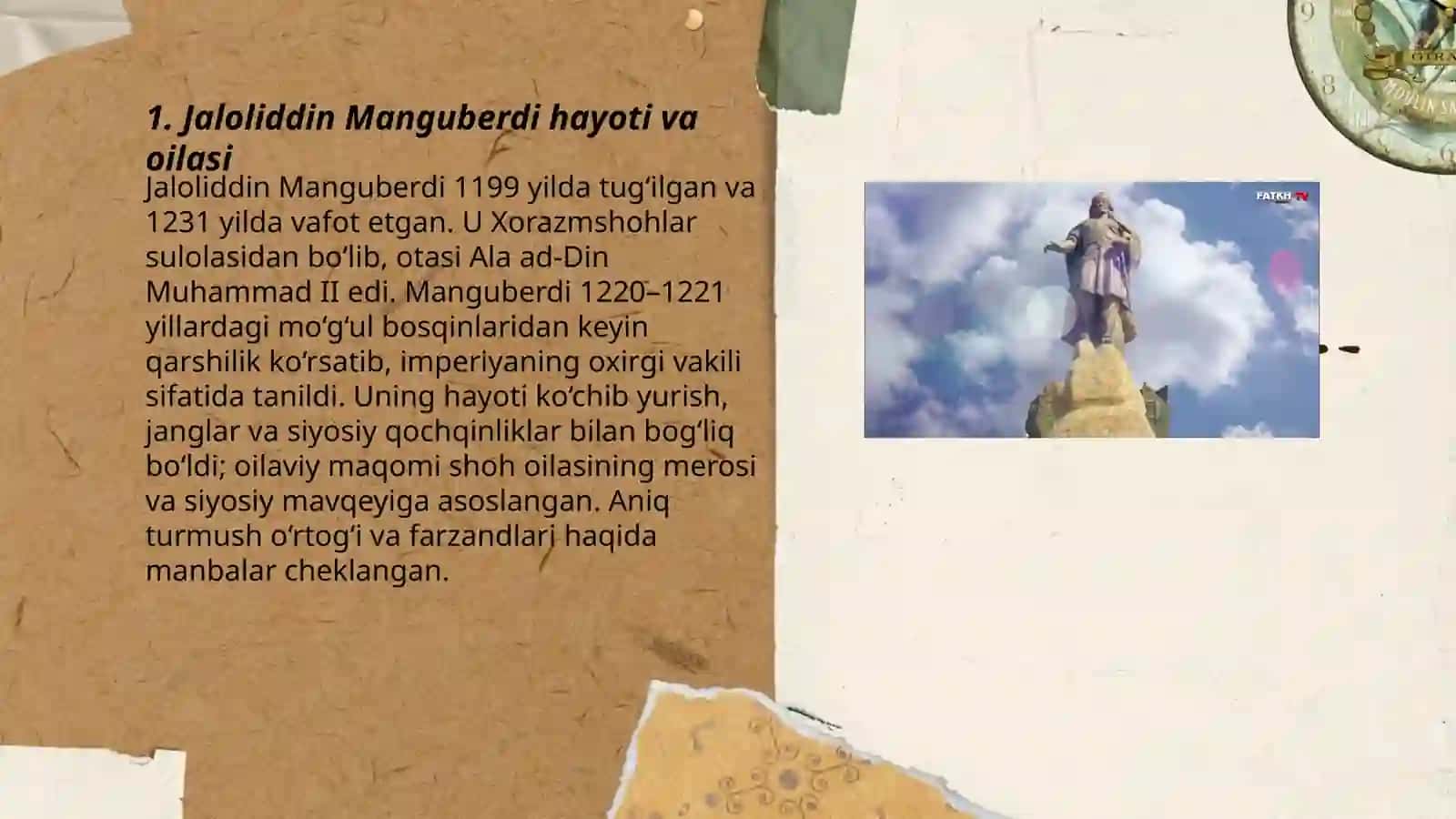 Jaloliddin Manguberdi hayoti va oilasi 3