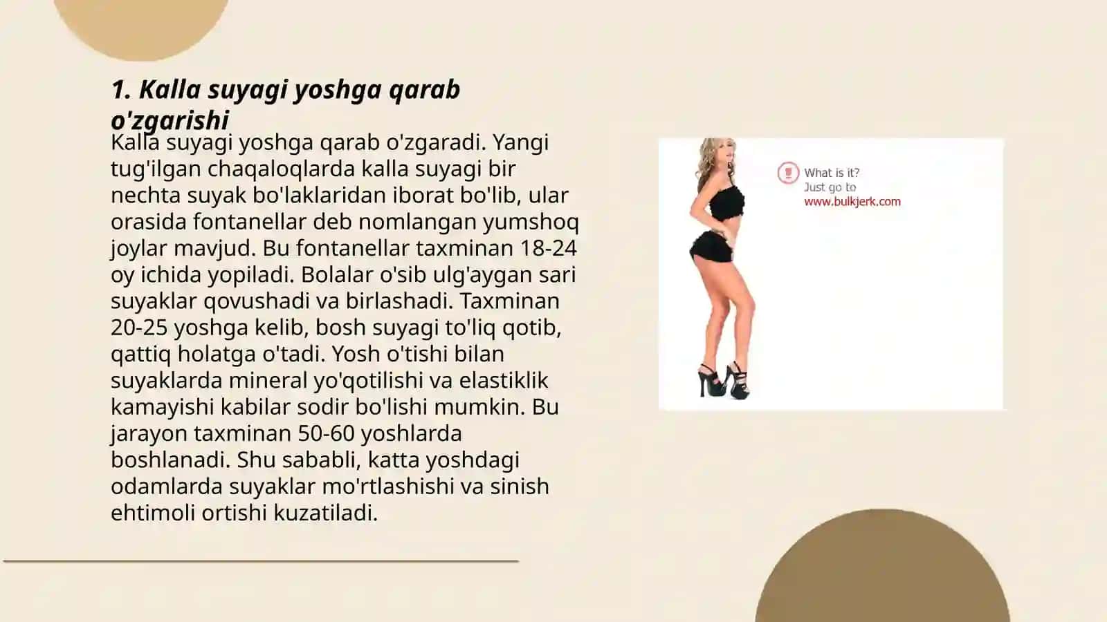 Kalla suyagi yoshga va jinsiy xususiyatlari 3