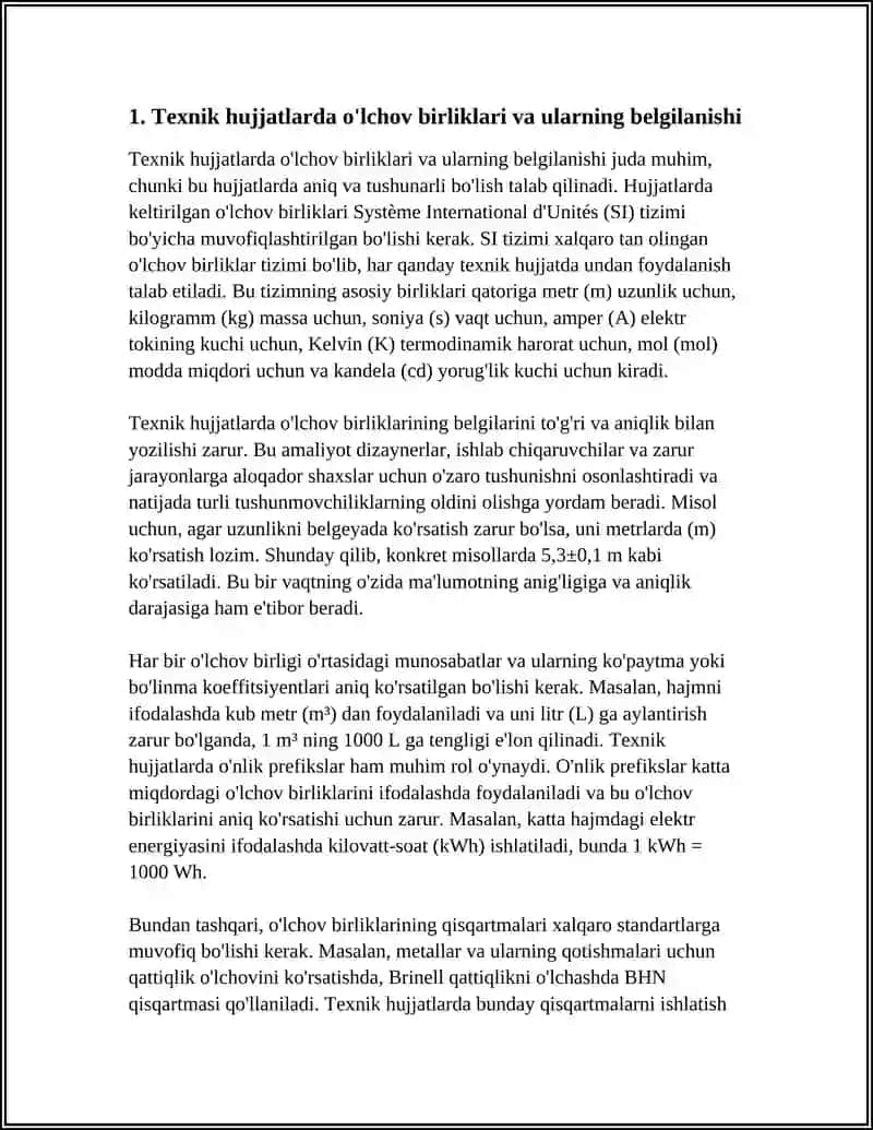 TEXNIK HUJJATLARNING METROLOGIK EKSPERTIZASI 3