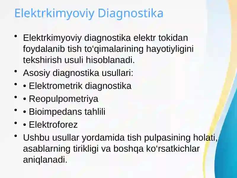 Elektrkimyoviy Diagnostika 3