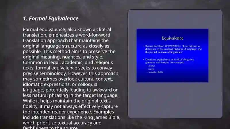 Types of Translation Equivalence. Levels of Translation Equivalence. 3