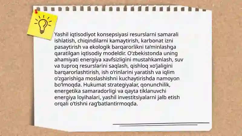 Yashil iqtisodiyot 3