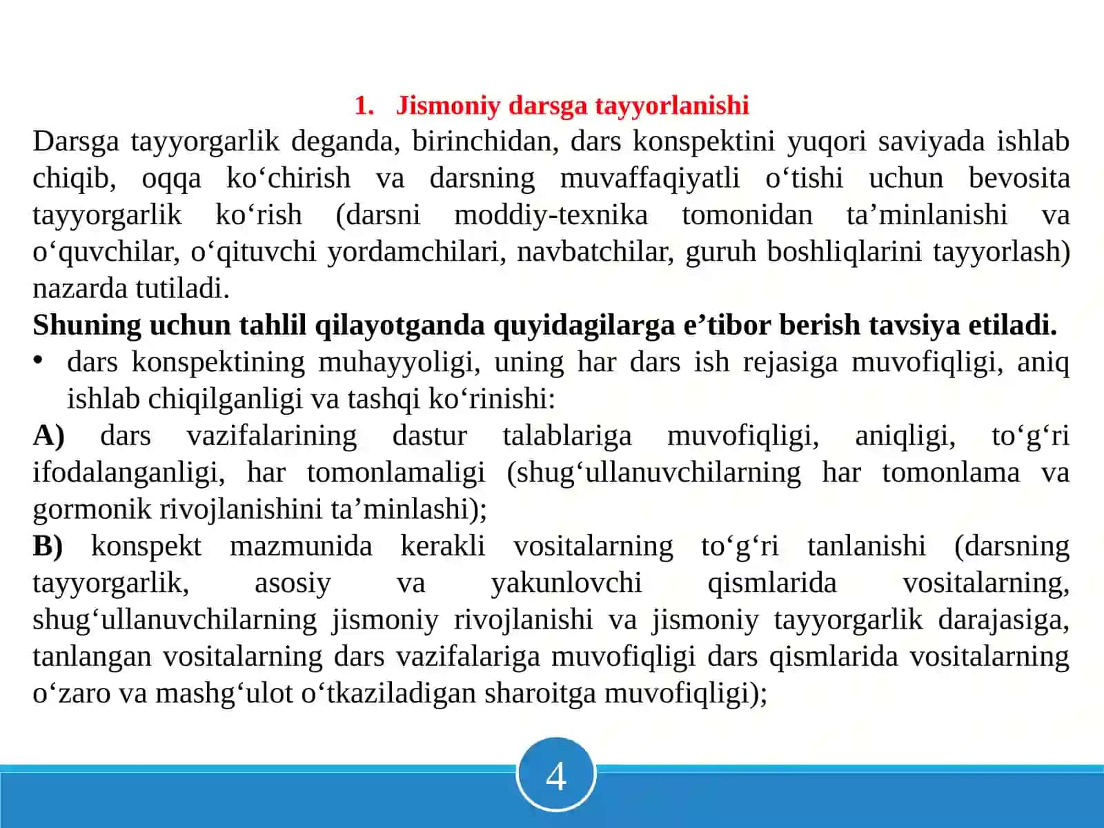 JISMONIY TARBIYA DARSLARINI TASHKIL QILISH VA O'TKAZISH 3