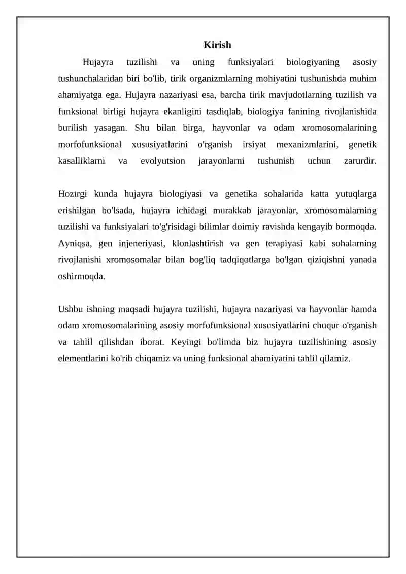 Hujayra tuzilishi va uning funksiyalari 3