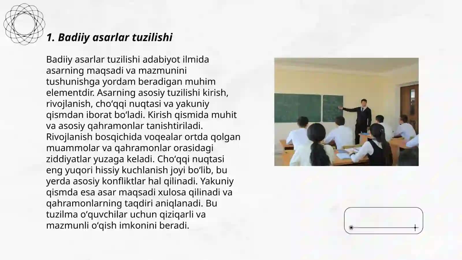 Badiiy asarlar tuzilishi 3