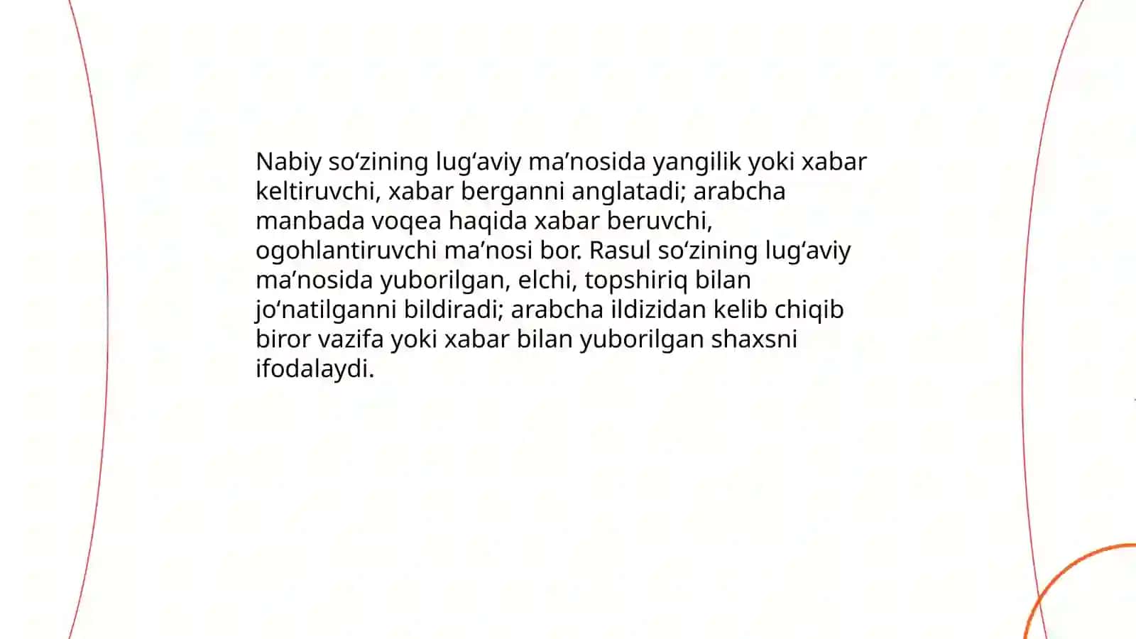 Nabiy va Rasul so'zlarining ma'nolari 3