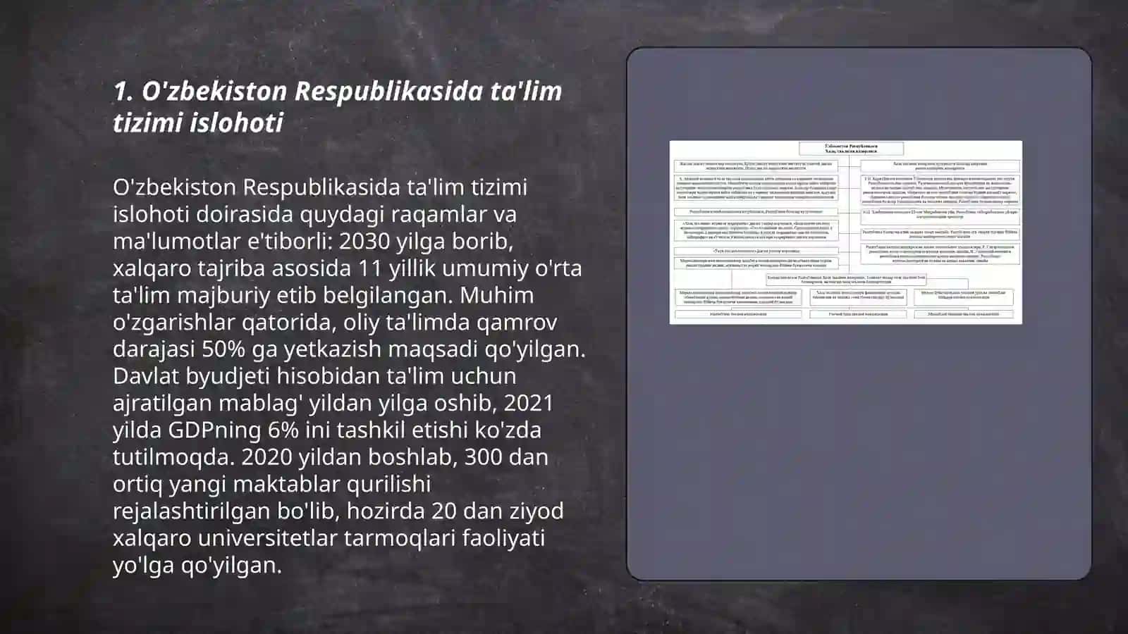 Ozbekiston Respublikasida talim tizimi 3