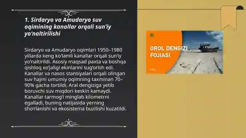 Orol fojiyasi sabablar va xulosalar 3