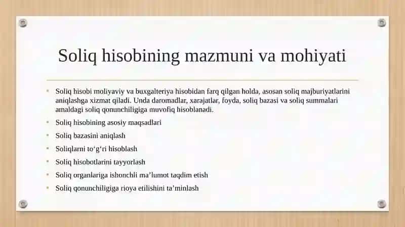Soliq hisobi 3