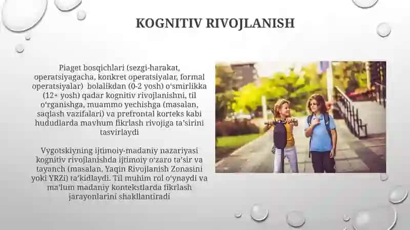 O'smir va o'spirinlar psixalogiyasi 3
