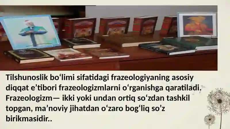 O'zbek tili frazeologizmlari. 3