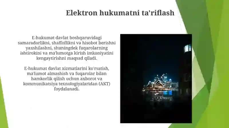 Davlatni elektron usulda boshqarish 3