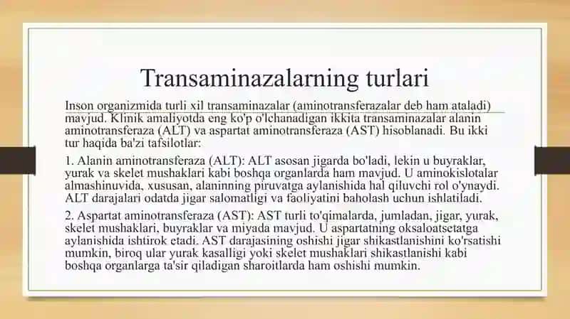 Transaminazalarni klinik ahamiyati 3