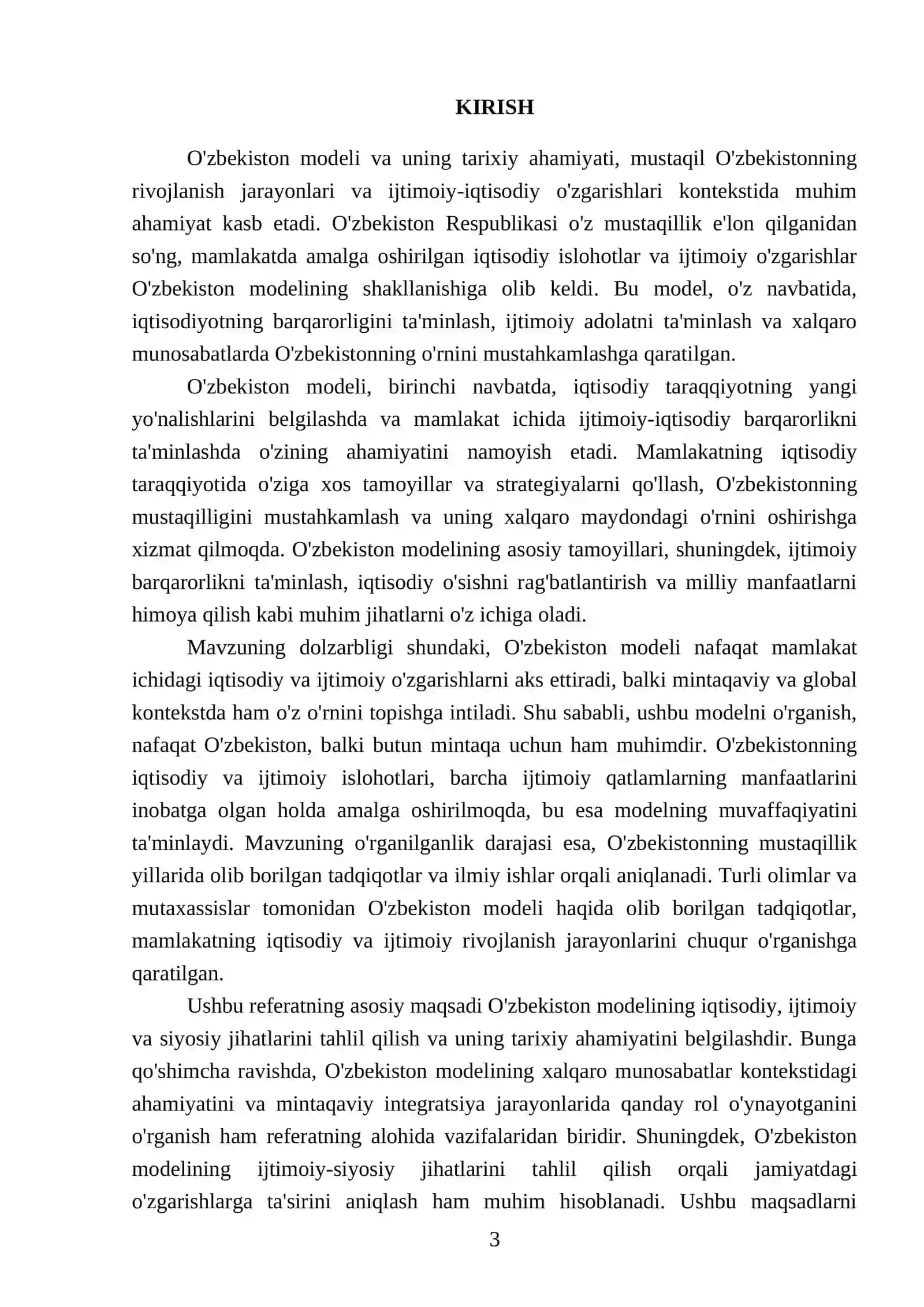 O'zbekiston modeli va uning tarixiy ahamiyati 3