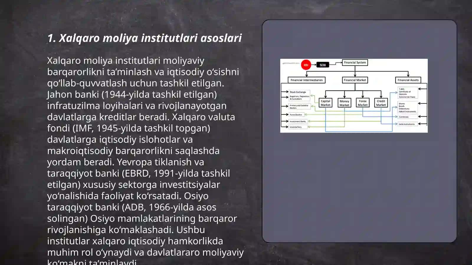 Xalqaro moliya institutlari va ularning tasnifi 3
