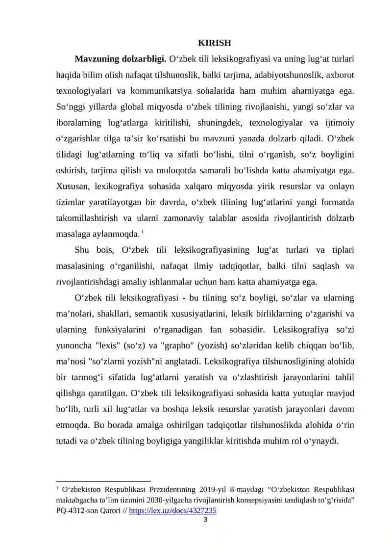 O‘ZBEK TILI LEKSIKASINING TARIXIY TARAQQIYOTI 3