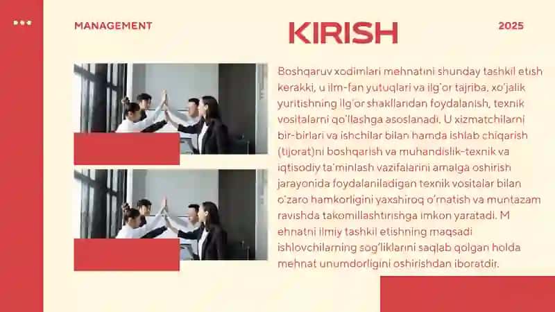 BOSHQARUV MEHNATINI ILMIY TASHKIL ETISH. 3
